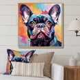 thumbnail image 1 of Designart "French Bulldog'S Festive Spirit" Animals Dog Floater Framed Canvas Art Print, 1 of 5