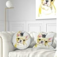 thumbnail image 1 of Designart French Bulldog with Black Crown - Contemporary Animal Throw Pillow - 12x20, 1 of 5