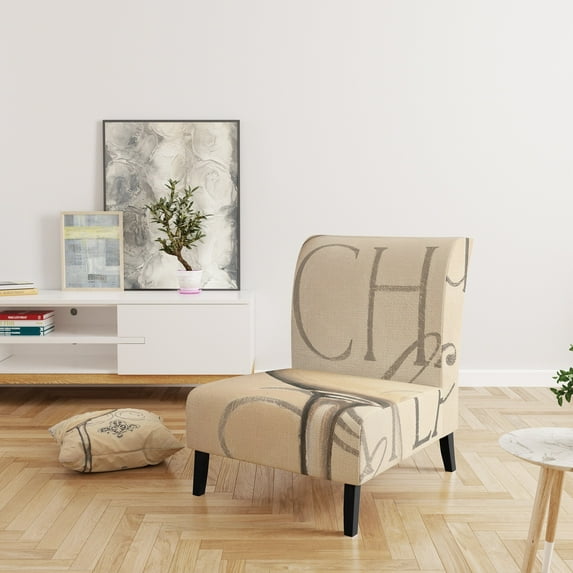 Designart "French Chateau White Wine II" Upholstered Food And Beverage Accent Chair - Arm Chair