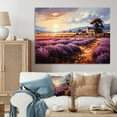 thumbnail image 1 of Designart "French Provencal Lavender landscapes I" Landscapes Wall Art Print, 1 of 5