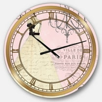 Designart 'French chandeliers Couture II' Glam wall clock