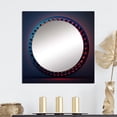 thumbnail image 1 of Designart "Fresh Equilibrium Deep Blue Celestial Mandala II" Modern Geometric Square Mirror For Wall Decor - Large Blue Square Mirror Printed Wall Decor - Modern Square Living Room Mirror, 1 of 5