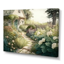 Designart Fresh Garden At The Country III Canvas Wall Art