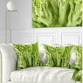thumbnail image 1 of Designart Fresh Green Romanesco Florets - Floral Throw Pillow - 16x16, 1 of 5