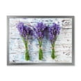 thumbnail image 1 of Designart 'Fresh Lavender Bouquets On Wood' Farmhouse Framed Art Print, 1 of 4