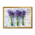 thumbnail image 1 of Designart 'Fresh Lavender Bouquets On Wood' Farmhouse Framed Art Print, 1 of 4