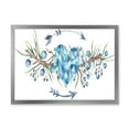 thumbnail image 1 of Designart 'Fresh Tribal Vignette Wild Forest Wreath Design On White II' Traditional Framed Art Print, 1 of 4