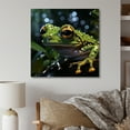 thumbnail image 1 of Designart "Frog Movement In Expressionism" Frogs & Toads Canvas Art Print, 1 of 7