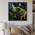 thumbnail image 1 of Designart "Frog Movement In Expressionism" Frogs & Toads Floater Framed Canvas Art Print, 1 of 5