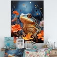 thumbnail image 1 of Designart "Frog Movement In Expressionism I" Frogs & Toads Wall Art Living Room, 1 of 7