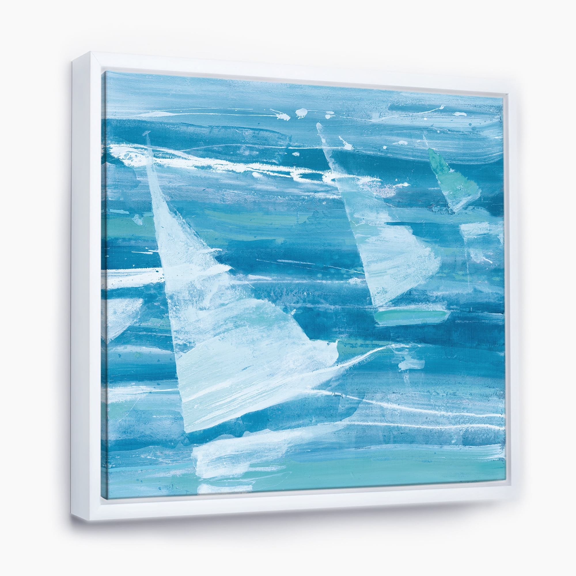 Designart ' From the Shore I ' Nautical & Beach Framed Canvas
