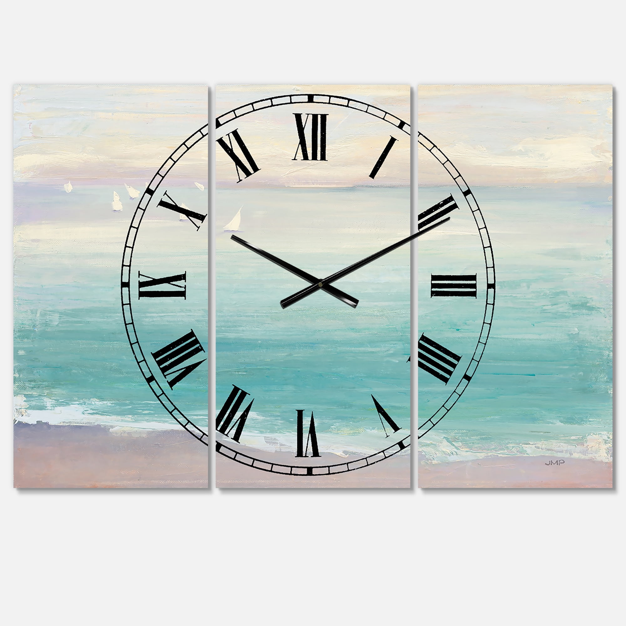 Designart 'From the Shore' Traditional wall clock