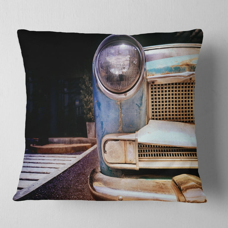 Vintage car throw pillows hot sale