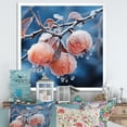 thumbnail image 1 of Designart "Frosty Winter Apple Orchard in Pink I" Landscapes Framed Wall Art Decor - Traditional Pink Winter Landscape Entryway Framed Wall Art Print, 1 of 6