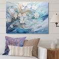 thumbnail image 1 of Designart "Frozen Fluid Art" Snow Canvas Art Print, 1 of 7