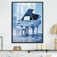 thumbnail image 1 of Designart "Frozen Forte Of The Winter Piano I" Music Floater Framed Wall Art Living Room, 1 of 5