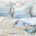 thumbnail image 1 of Designart Frozen River Oil Painting - Landscape Painting Throw Pillow - 12x20, 1 of 5