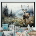 thumbnail image 1 of Designart "Frozen Silence Alaska " Animals Floater Framed Canvas Art Print, 1 of 7