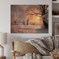 thumbnail image 1 of Designart "Frozen Sunlight in the Winter Landscape II" Landscapes Print on Natural Pine Wood, 1 of 5