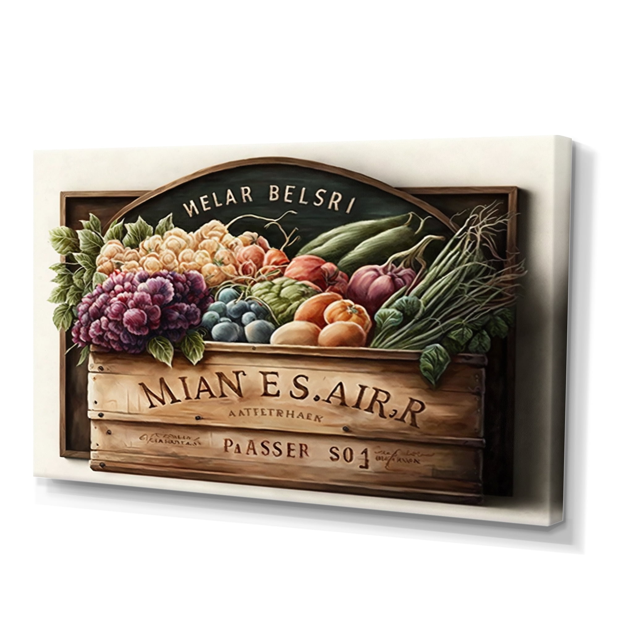 Designart Fruit In Basket IV Canvas Wall Art