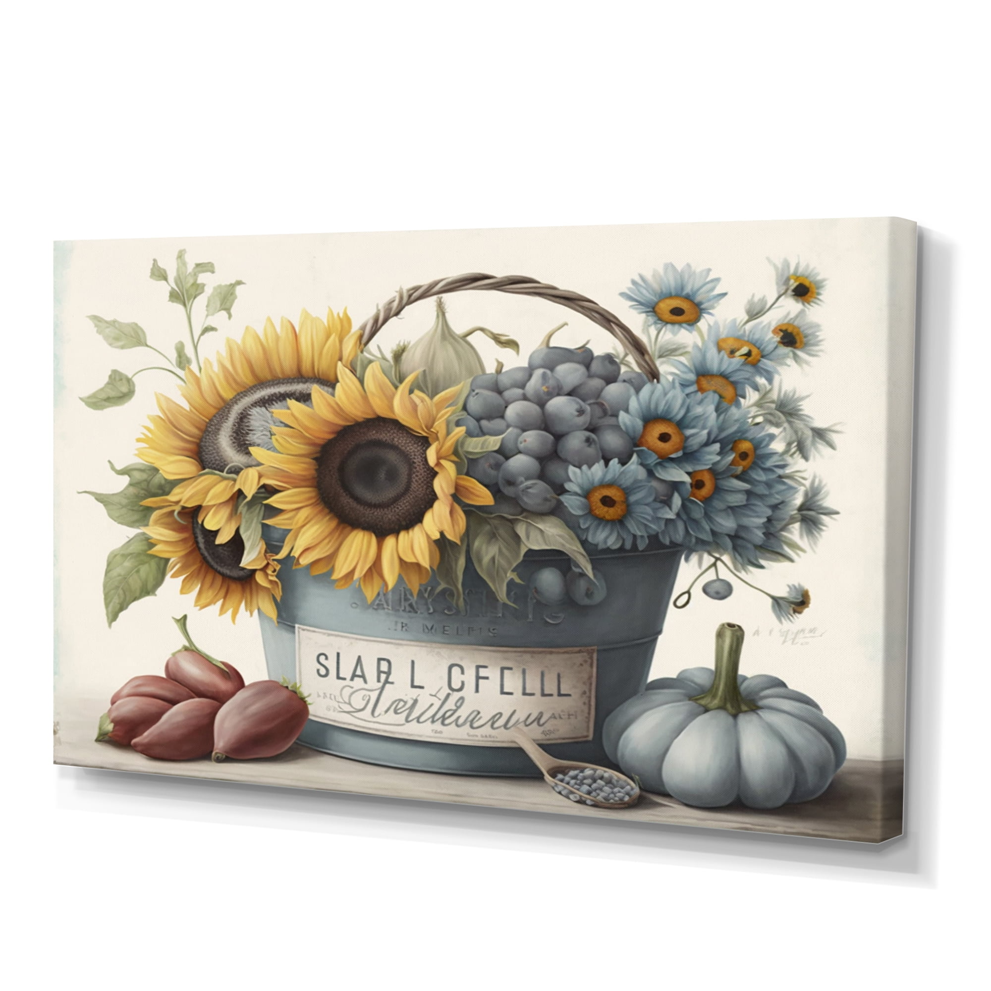 Designart Fruit In Basket V Canvas Wall Art