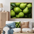 thumbnail image 1 of Designart "Fruit Pear Green Painting II" Food & Beverage Floater Framed Canvas Art Print, 1 of 7