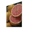 thumbnail image 1 of Designart "Fruit Zesty Grapefruit painting" Farmhouse Print on Natural Pine Wood, 1 of 5