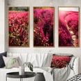thumbnail image 1 of Designart "Fuchsia Florals in Full Bloom" Floral Framed Wall Art Set Of 3 - Pink Floral Frame Gallery Wall Set For Home Decor, 1 of 7