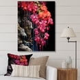 Designart "Fuchsia Tree in Japanese Garden" Floral Canvas Wall Art