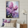 thumbnail image 1 of Designart "Full Glory Of Lilac Flowers II" Lilacs Floater Framed Wall Decor, 1 of 5