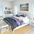 thumbnail image 1 of Designart 'Full Moon Fantasy Seascape' Nautical & Coastal Duvet Cover Set, 1 of 4