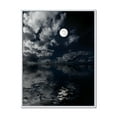thumbnail image 1 of Designart 'Full Moon Night in Cloudy Sky IV' Nautical & Coastal Framed Canvas Wall Art Print, 1 of 5