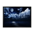 thumbnail image 1 of Designart 'Full Moon Night in Cloudy Sky' Modern Framed Art Print, 1 of 4