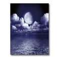 thumbnail image 1 of Designart ' Full Moon Night in Cloudy Sky V ' Nautical & Coastal Canvas Wall Art Print, 1 of 4