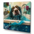 thumbnail image 1 of Designart Funny Dog In The Bath Canvas Wall Art, 1 of 5