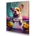 thumbnail image 1 of Designart Funny Dog In The Tub I Canvas Wall Art, 1 of 5