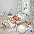 thumbnail image 1 of Designart 'Funny Mouse with Heart Glasses' Modern kids Duvet Cover Set, 1 of 2