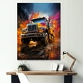 thumbnail image 1 of Designart "Furious Expressionist Monster Truck I" Truck Wall Art Prints, 1 of 7