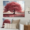 thumbnail image 1 of Designart "Fushia Autumn Tree I" Landscape Trees Wall Art Print, 1 of 5