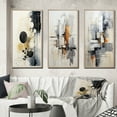 thumbnail image 1 of Designart " Fusion I" Abstract Collages Framed Wall Art Set Of 3 - Black Collages Frame Gallery Wall Set For Home Decor, 1 of 7