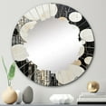 thumbnail image 1 of Designart " Fusion II" Abstract Collages Round Wall Mirror - Modern Oval Printed Decorative Oversized Mirror - Multiple Color Options, 1 of 4