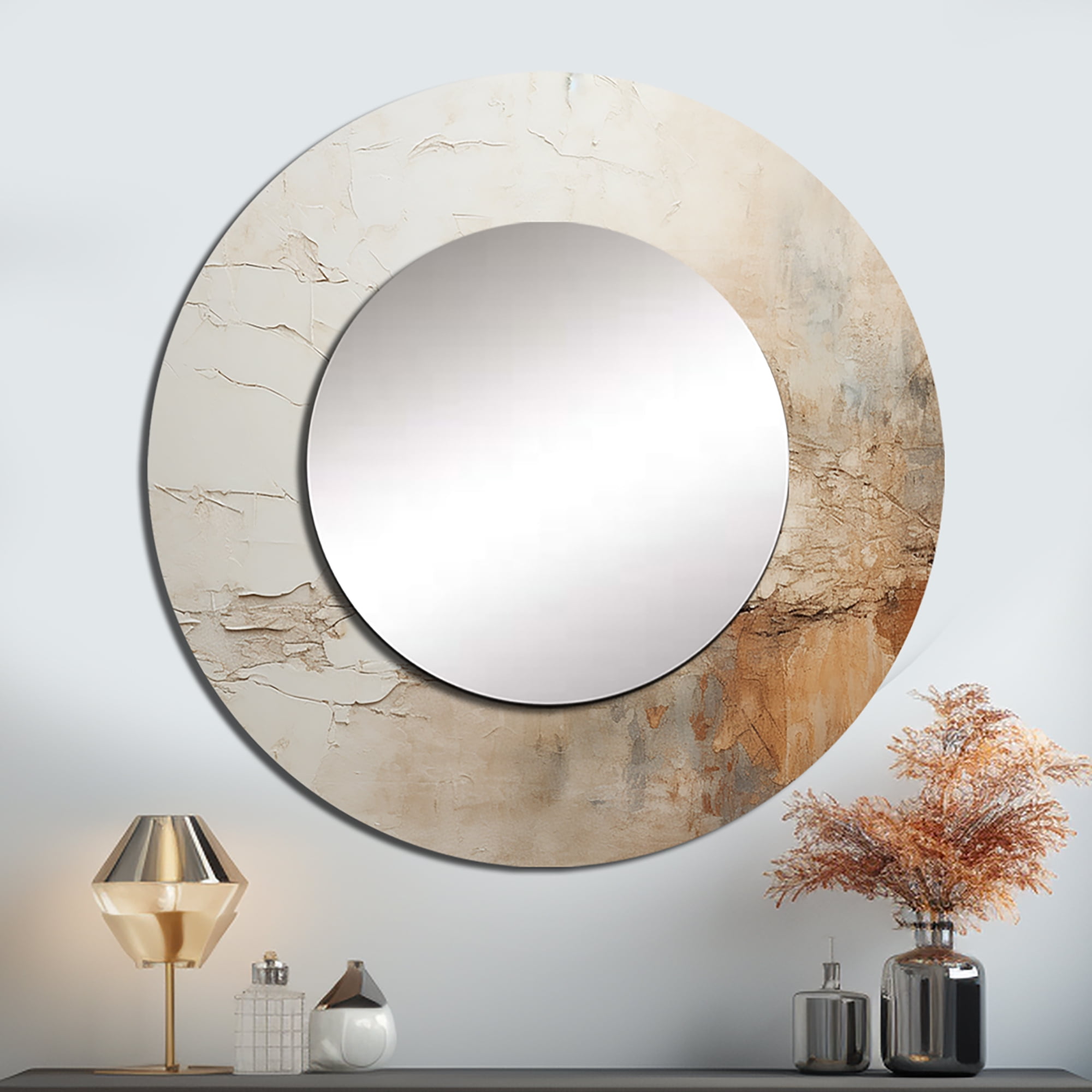Fantasy  mirror top in beige