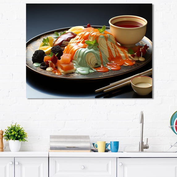 Designart "Fusion Of Global Culinary Delights" International Cuisine Canvas Prints