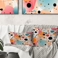 thumbnail image 1 of Designart "Fusion Of Modern Polka Dots I" Polka Dots Printed Throw Pillow, 1 of 5