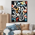 thumbnail image 1 of Designart "Fusion Of Multicolor Labyrinth" Abstract Shapes Floater Framed Canvas Wall Art, 1 of 5