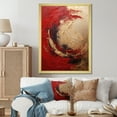 thumbnail image 1 of Designart "Fusion Spiral In Red And Gold I" Abstract Spirals Picture Framed Wall Art Prints, 1 of 5