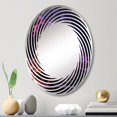thumbnail image 1 of Designart "Fusion of Arabian Tea Aromas I" Coffee Spiral Round Wall Mirror - Food & Beverage Oval Printed Decorative Mirror - Multiple Color Options, 1 of 5