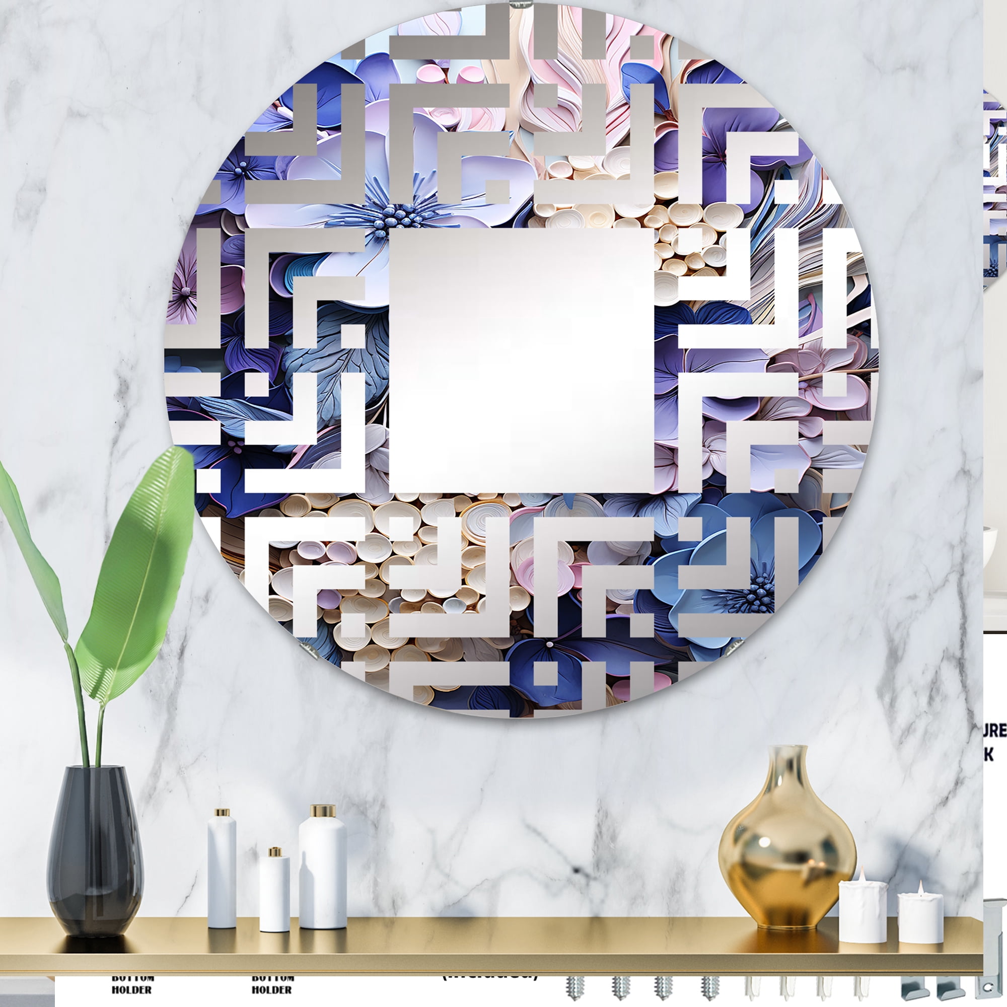 Hydrangea Mirror Designart