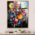 thumbnail image 1 of Designart "Fusion of the Future IV" Abstract Collages Floater Framed Canvas Art Print, 1 of 7