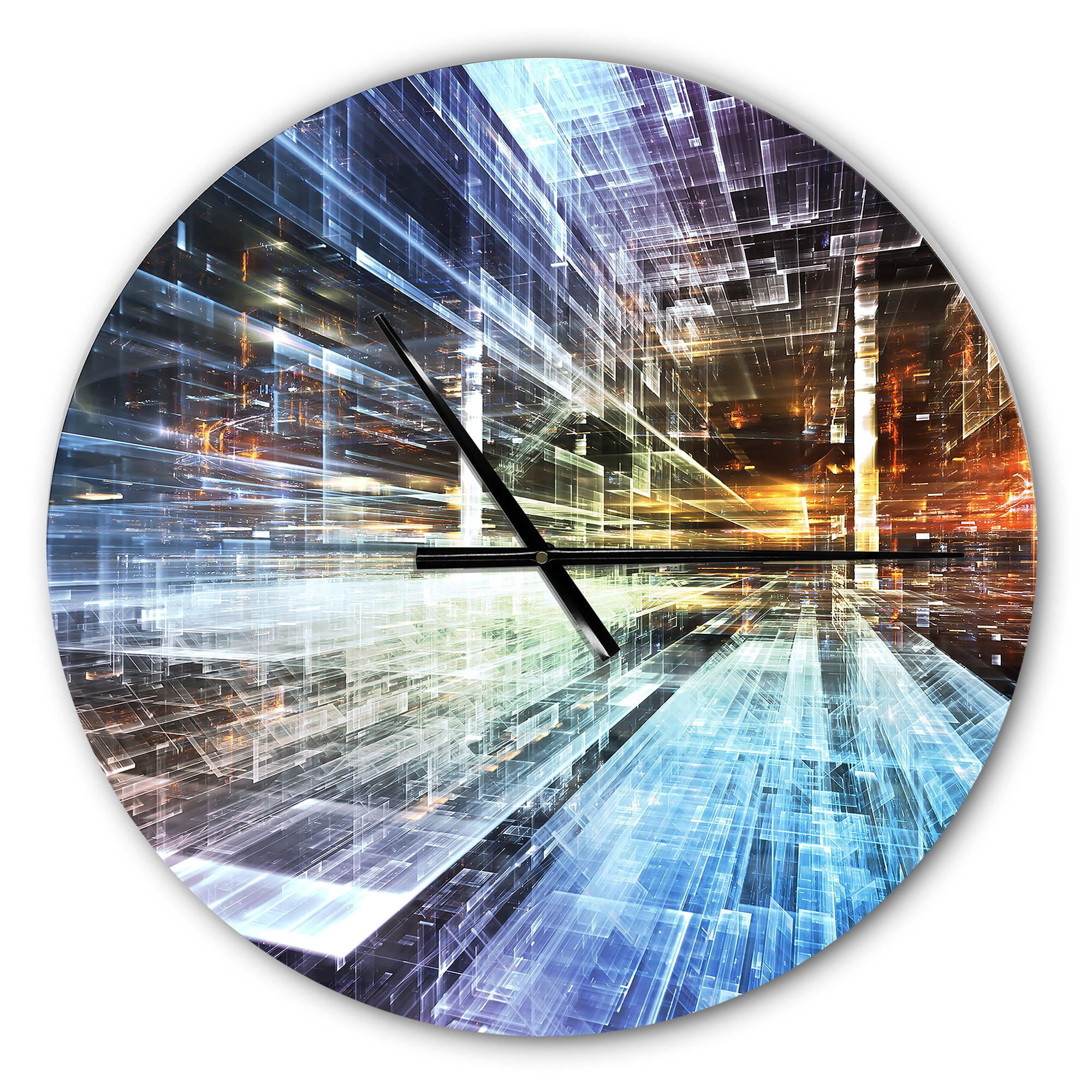 Designart 'Future Industry ' Modern wall clock